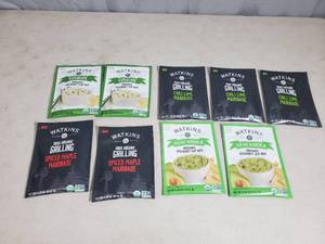 lot 90 image: 9 New Watkins Marinades and Dip Mixes