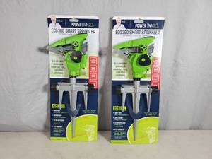 lot 98 image: 2 New Eco 360 Smart Sprinklers