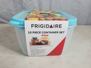 lot 127 image: New Frigidaire 10 Piece Food Storage Container Set