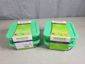 lot 145 image: 2 New Kitchen Classics Glass Food Storage Sets