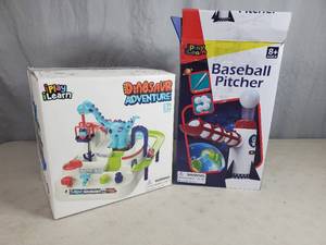 lot 173 image: Baseball Pitcher and Dinosaur Adventure Set