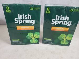 lot 181 image: 16 New Bars of Irish Spring Bar Soap