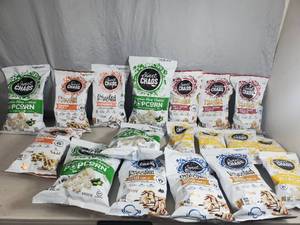 lot 188 image: 18 New Bags of Assorted Sweet Chaos Popcorn