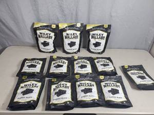 lot 190 image: 12 New Bags of Wiley Wallaby Classic Black Licorice