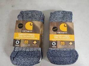 lot 201 image: 4 New Pair of Mens Carhartt Force Steel Toe Work Socks