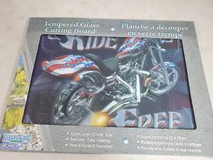 lot 203 image: New Tempered Glass Cutting Board
