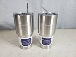 lot 207 image: 2 New Meadowcraft SS Tumblers