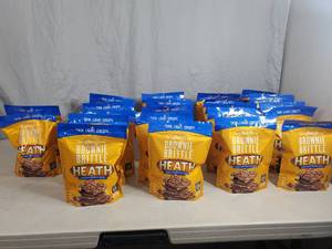 lot 217 image: 22 New Bags of Heath Brownie Brittle