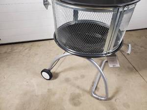 lot 1 image: New Outdoor Firepit with Enclosure and Cover