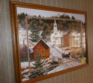 lot 22 image: Nice framed print 31x25