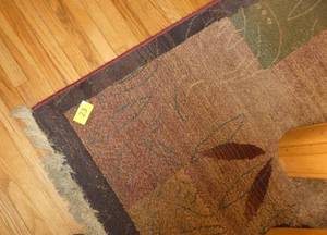 lot 23 image: Nice rug 8 feet long x 54 wide, again could use a shampoo otherwise is in good condition