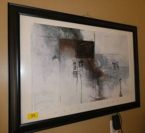lot 35 image: Daniel Kime framed poster print