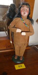 lot 44 image: Byers Choice Carolers 13 tall - Native American