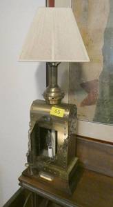lot 65 image: Shipping themed lamp - 28 tall, 10 wide