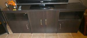 lot 86 image: long tv standentertainment center 63 wide 14 deep 25 tall