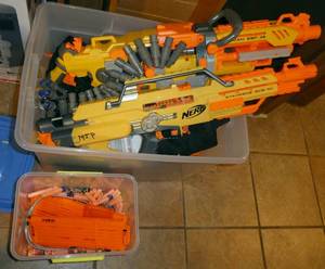 lot 92 image: Nerf Wars Mega Stash 
