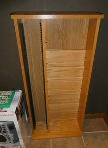 lot 97 image: Media cabinet with 6 shelves 41 tall, 20 wide 7 deep