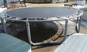 lot 104 image: 14 ft diameter Trampoline in good condition