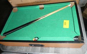 lot 169 image: mini table top pool table