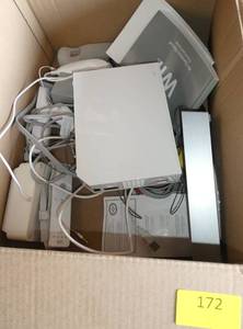 lot 172 image: Nintendo Wii system with a bunch of games
