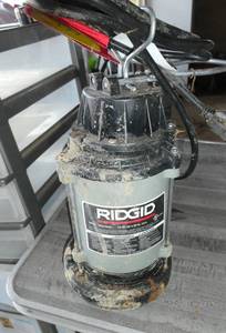 lot 177 image: Ridgid sump pump 12 hp