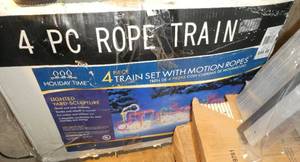 lot 206 image: Christmas 4 piece train motion ropes for your yard