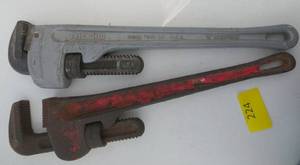 lot 224 image: 2 Pipe wrenches