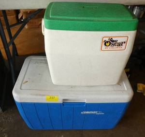 lot 237 image: 2 Coleman coolers