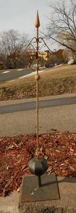 lot 300 image: Metal weather vane about 3 ft tall