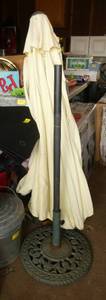 lot 310 image: Patio umbrella with stand