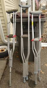 lot 327 image: 3 sets of crutches
