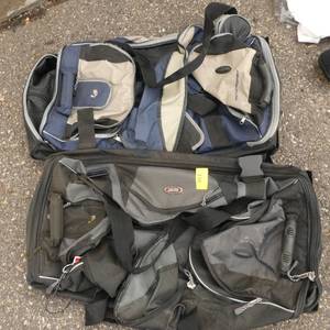 lot 351 image: 2 large duffle bags with wheels