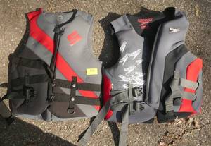 lot 252 image: Two Speedo life jackets size XL