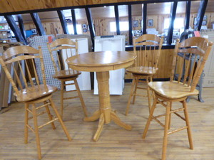 High Top Bar Table with 4 Chairs