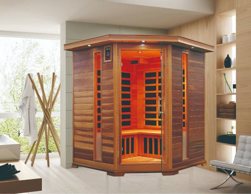 New 3-4 Person Corner Infrared Sauna