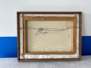lot 99 image: OIL ON CANVAS PAINTING FRAMED NATURE PICTURE