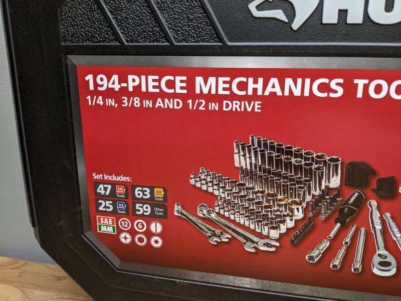 lot 3A image: Brand New 194 Piece Husky Mechanics Tool Set - T