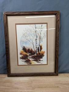 lot 105A image: Framed Lanscape Art by Michael D. Holter - B