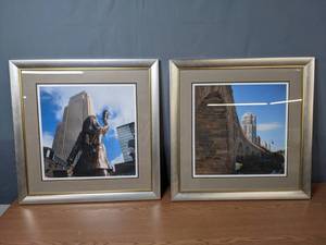 lot 218 image: Framed Art by Danny Kahler Marys Toss & Sweeping Arches - N