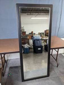 lot 229 image: Framed Full Length Mirror, 62 x 26 - N