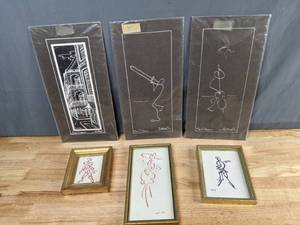 lot 247 image: Vintage George Luttrell New Orleans Art and Framed Abstract Art by Charles Welf - B