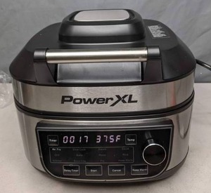 lot 313 image: PowerXL 6 Quart Grill  Air Fryer Combo - N