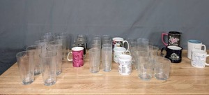 lot 343 image: Huge Collection of Drinking Glasses and Mugs - Q