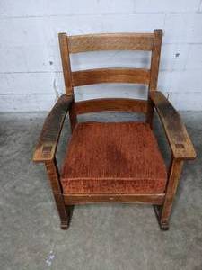 lot 388 image: Stickley Brothers Vintage Rocking Chair - V