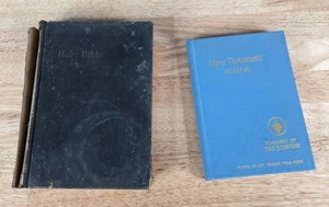 lot 395 image: Pair of Bibles - V