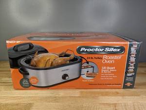 lot 35 image: Brand New Hamilton Beach & Proctor Silex 8711699 Electric Roaster Oven 18 qt. - T
