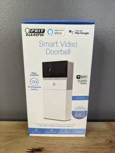 lot 42 image: New Feit Electric 1080p HD Wi-Fi Wireless Video Doorbell - T
