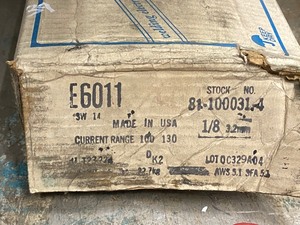 Near-Full Box Of ARC  E6011 18 Stick Welding Rod