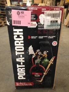 Lincoln Electric Port-A-Torch Kit with Oxygen and Acetylene Tanks and 316 in. x 12 ft. Hose, for Cutting Welding and Brazing (Customer Returns) review all pictures