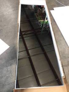 NEUTYPE 64.17 in. X 21.26 in.Oversized Modern Metal Framed Full Length Standing Mirror (good condition) review all pictures
